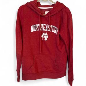 Northeastern University Red Hoodie Women's XL NWT Huskies Pullover Sweatshirt